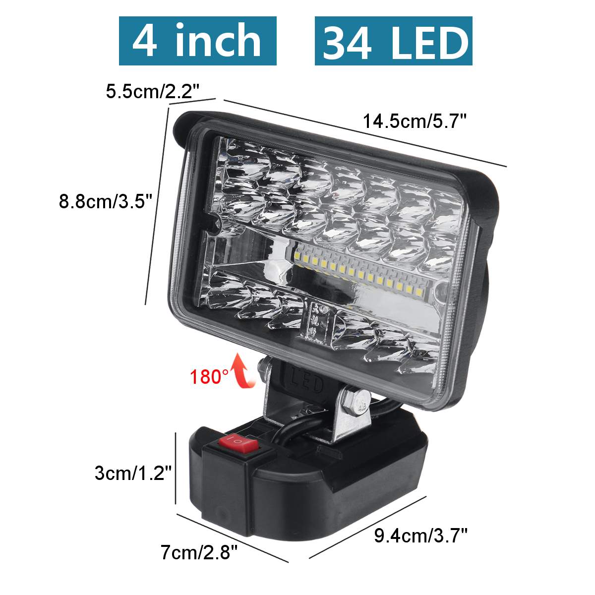 18V Cordless LED Flashlight Work Light Flashlight For Makita LED Lamp Without Battery USB Outdoor Emergency Lighting Spotlight