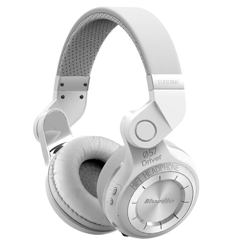 Hotsales bluedio  t2 bluetooth stereo hovedtelefoner trådløst bluetooth headset orkan serie hovedtelefon med mikrofon til telefoner: Hvid boblepose