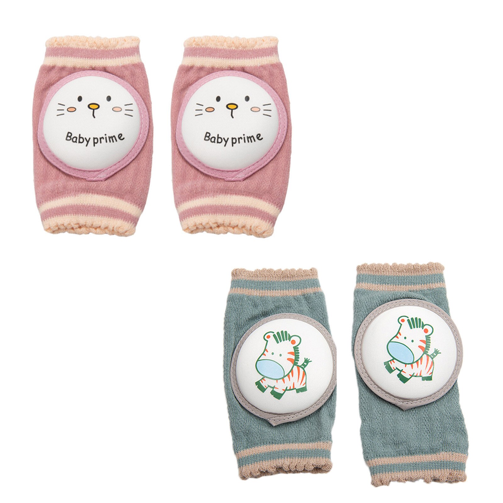 2 paia ginocchiere per bambini sicurezza per bambini cuscino gomito strisciante neonati scaldamuscoli per bambini supporto per ginocchio protettore ginocchiera L3: A