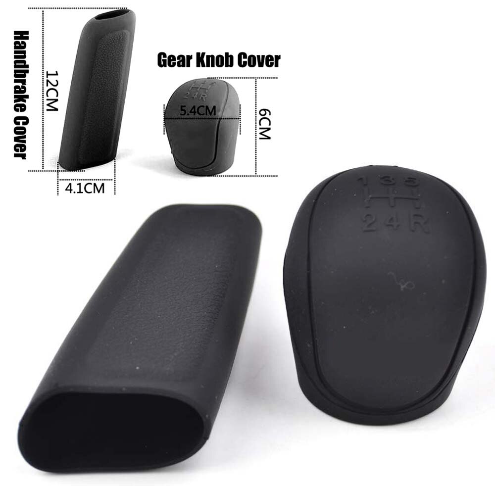 Pomo de palanca de cambios de silicona UNIVERSAL para coche, accesorios para coche, cubierta de perilla de freno de mano, funda protectora para llave