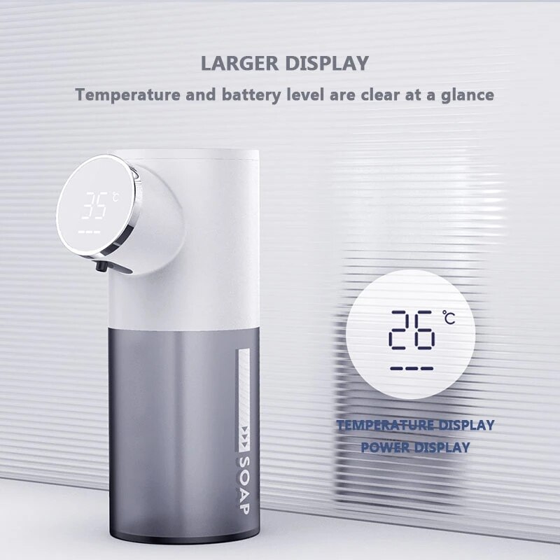 Xiaomi Automatische Seife Spender USB Aufladbare 320ml Flüssigkeit Seife Spender Digital Anzeige Schaum Hand Sanitizer Maschine