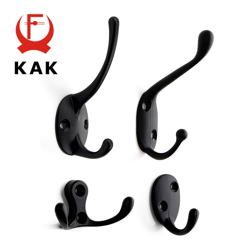 KAK Vintage Hangers Hook Zinc Alloy Wall Hook Bronze Cloth Coat Bag Hat Hanging Hooks Bathroom Kitchen Anitque Racks with screws