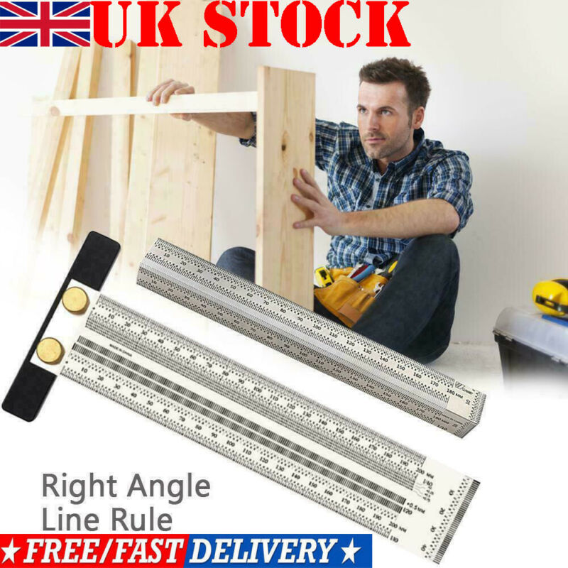 Ultra Precision Marking Ruler T Shape Measuring Tape Rulers Wood Working Tool