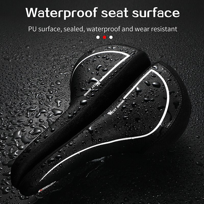 Fietszadel Fietszadel Met Achterlicht Fietsen Zadel Kussen Shockproof Hollow Half Mtb Fiets Zadel Onderdelen Gm