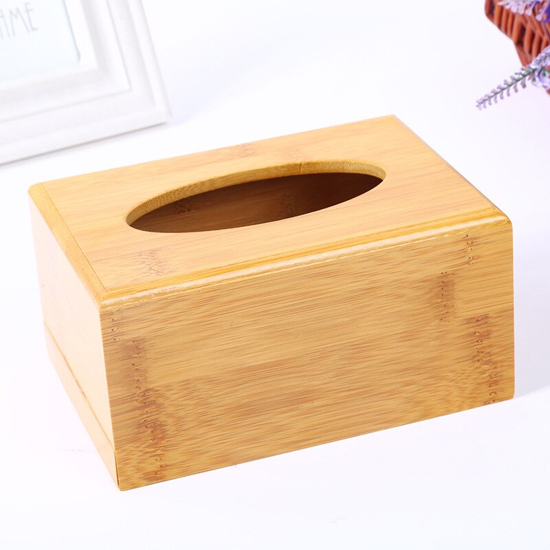 Caja de pañuelos de carbón de bambú Vintage tipo asiento soporte de papel de almacenamiento de rollo recipiente para papel seda organizador de servilletas faciales de baño