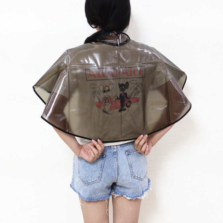 Cape de coloration imperméable pour coupe de cheveux, en tissu, pour salon de coiffure, teinture, huile de cuisson, outil de coiffure