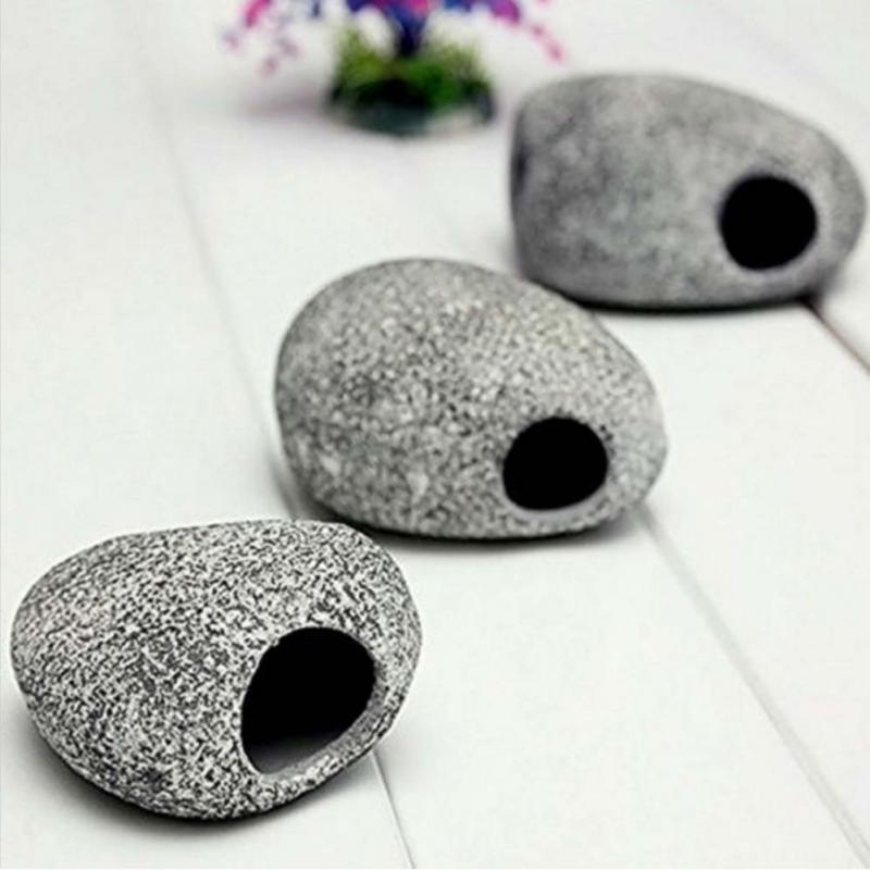 Aquarium keramische rots grot steen decoratie voor cichliden aquarium 1 pc aquarium stenen