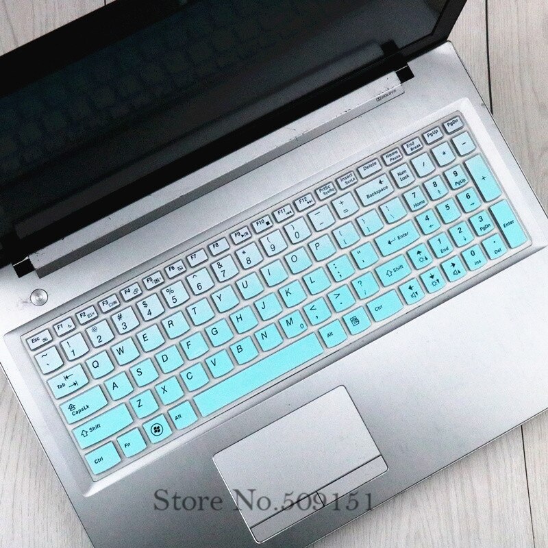 Silikontastaturdeksel for lenovo 15.6 tommer  y50-70 g50-80 z500 b590 g510 g580 y510p y50 g50 y570 z580 z560 b580 v580: Gradvis himmelblå