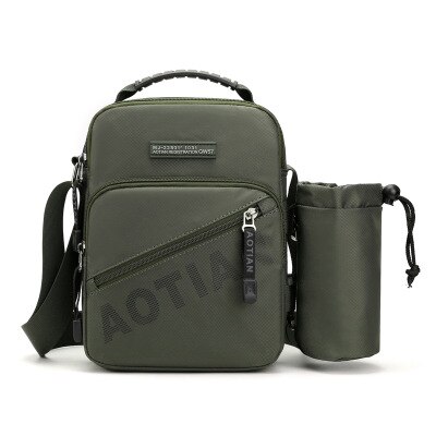 men&#39;s water bottle bag shoulder messenger handbag multifunctional lightweight waterproof satchel travel small bag: r