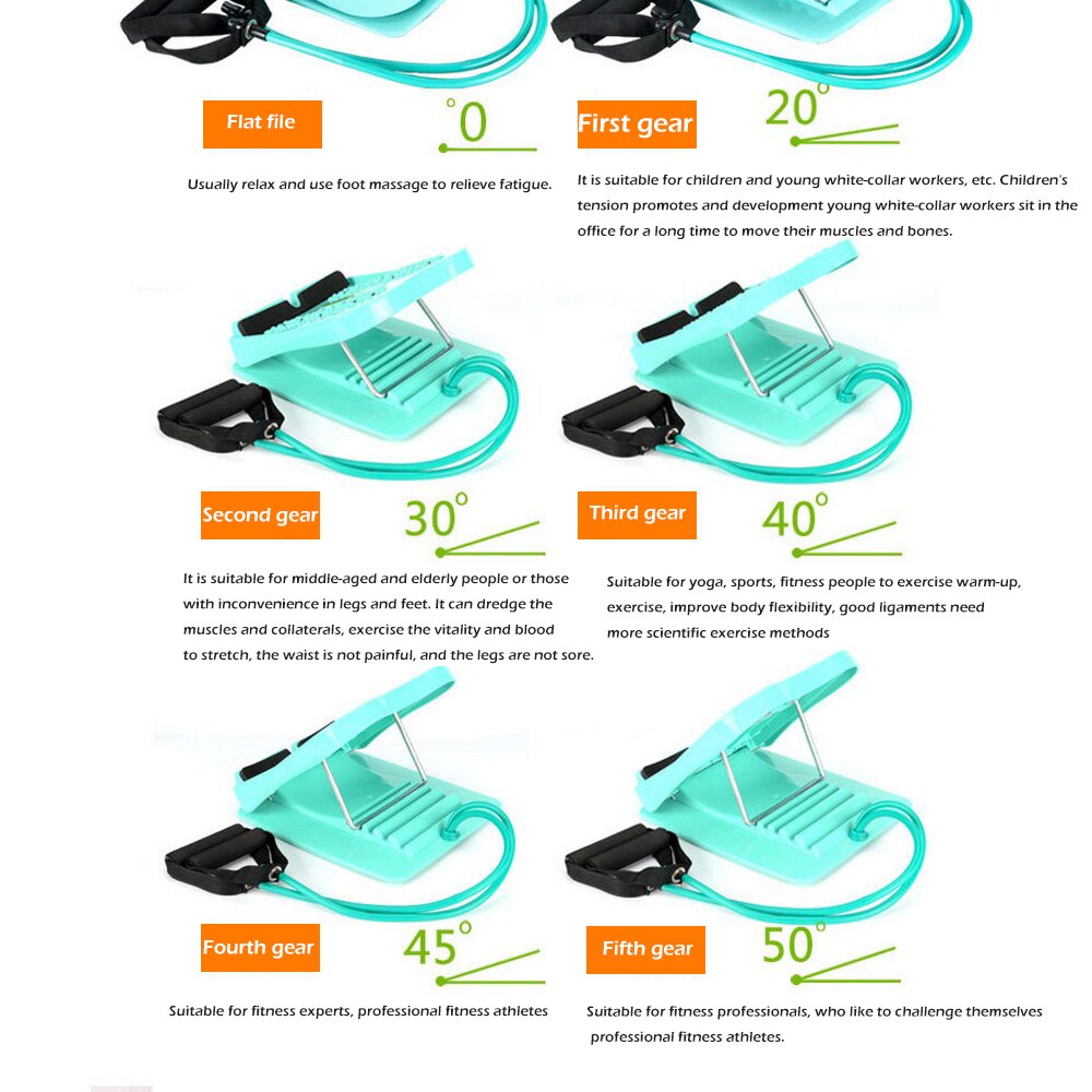 Anti-Slip Adjustable Foot Calf Stretcher Incline Board Body Stretching Tool for Sports Yoga Massage Fitness Pedal Stretcher