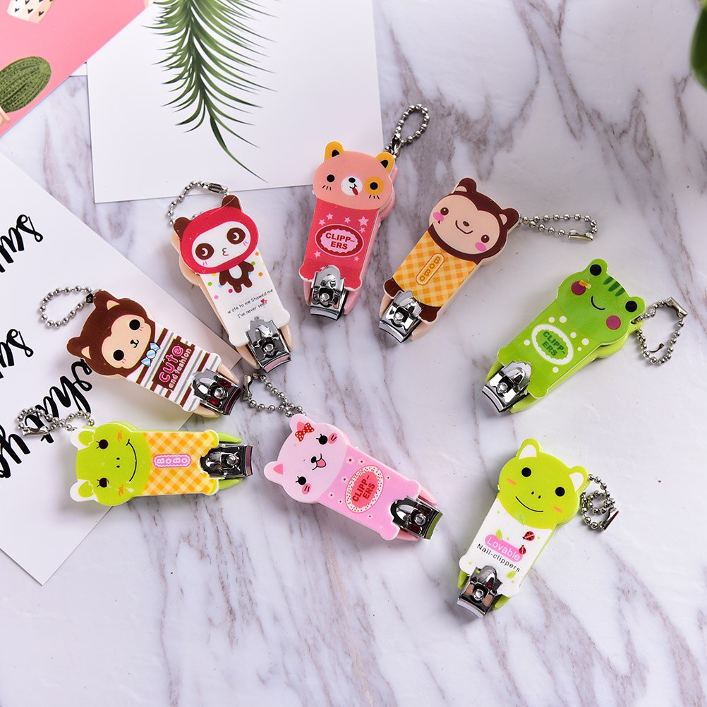 Cute Nail Tools Mini Cartoon Nail Clipper Stainless Steel Finger Scissors Nail Knife Cheap