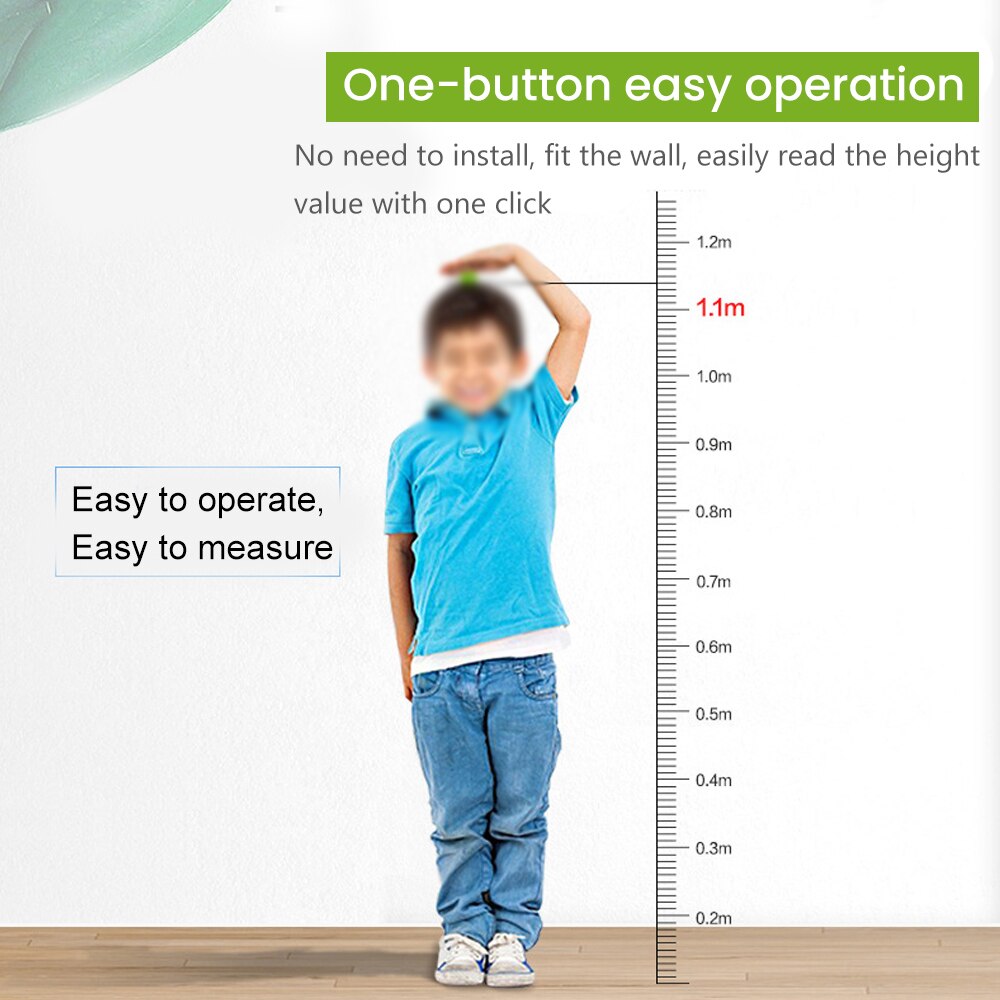 Digital Ultrasonic Height Measuring Ruler, Adult And Child Hand-Held Quasi Height Measuring Device, Fast Height Measuring Device