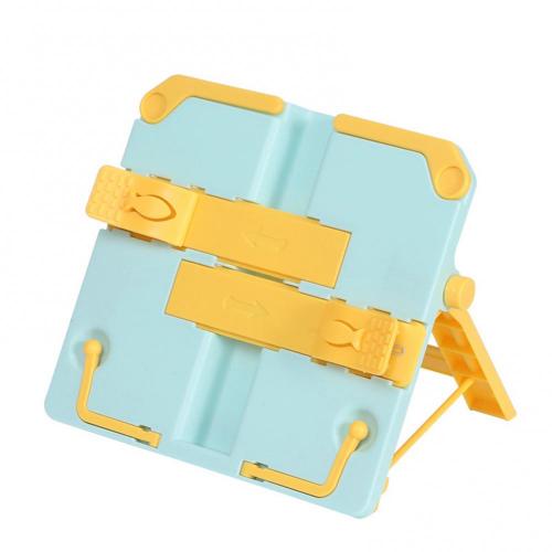 Draagbare Intrekbare Boek Lezen Houder Beugel Boekensteunen Office Home Boekenplank: YELLOW