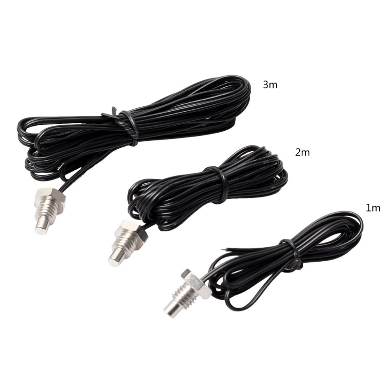 NTC 10K Thermistor Temperature Sensor M8 Thread Probe Cable 1m 2m 3m Waterproof