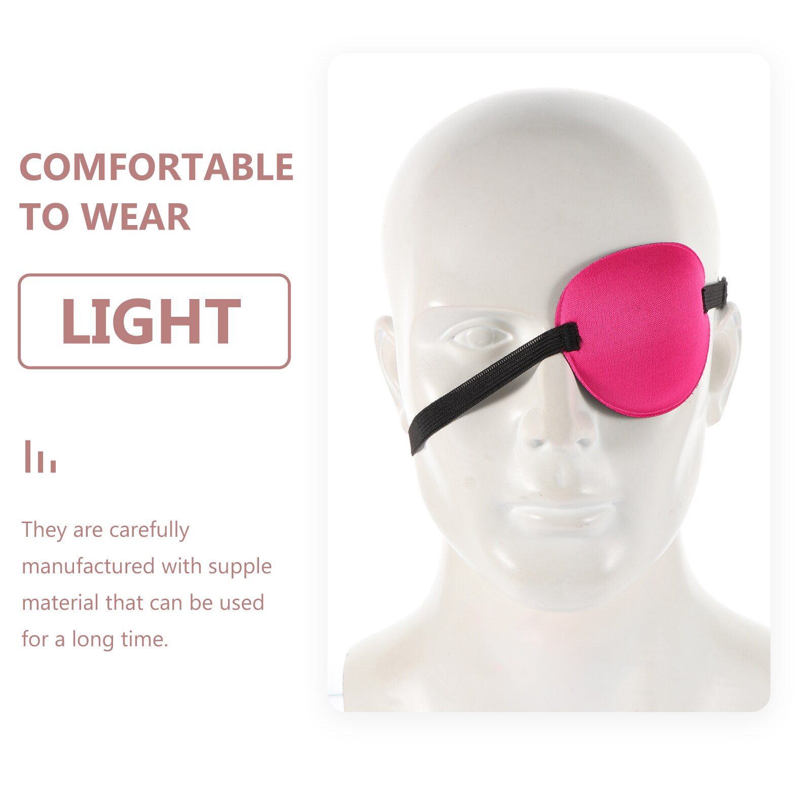 4Pcs Cover Lazy Eye-patch Pirate Cosplay Costume Amblyopia Eye Patch One Eye Cover for Adult Decor