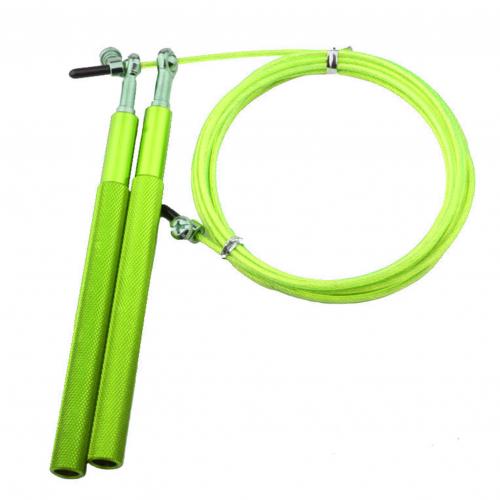 3M Jump Ropes Sports Fitness Adjustable Fast Speed Jump Skip Rope no noise Skipping Wire For Fitness Skip Training: Green  