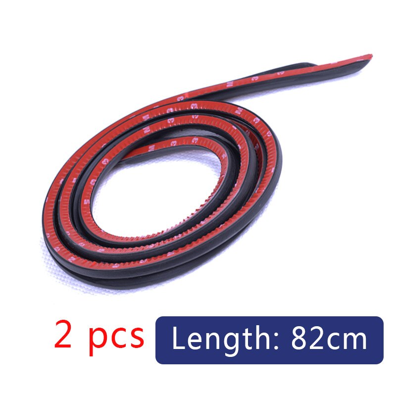 sonido de coche aislamiento de goma puerta auto tira de sellado para pilar B ruido a prueba de viento tira junta de la puerta estilo de coche delantero trasero borde de la puerta cauchos para automovil: 2pcs length 82cm