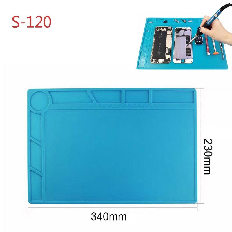 Heat Insulation Working Mat ESD Soldering Station Heat-resistant Phone Maintenance Mat Electrician Insulator Pad Platform^_^^1
