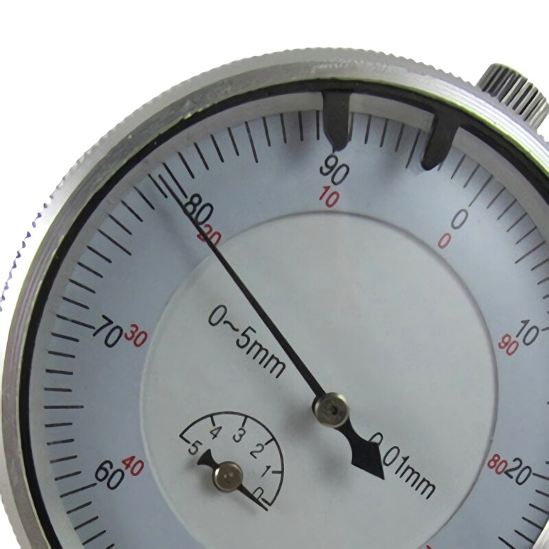 0-5mm/0.01mm Dial Indicator Gauge Meter with Lug Back Precise Measure Instrument Dial Gauge Micrometer Tool