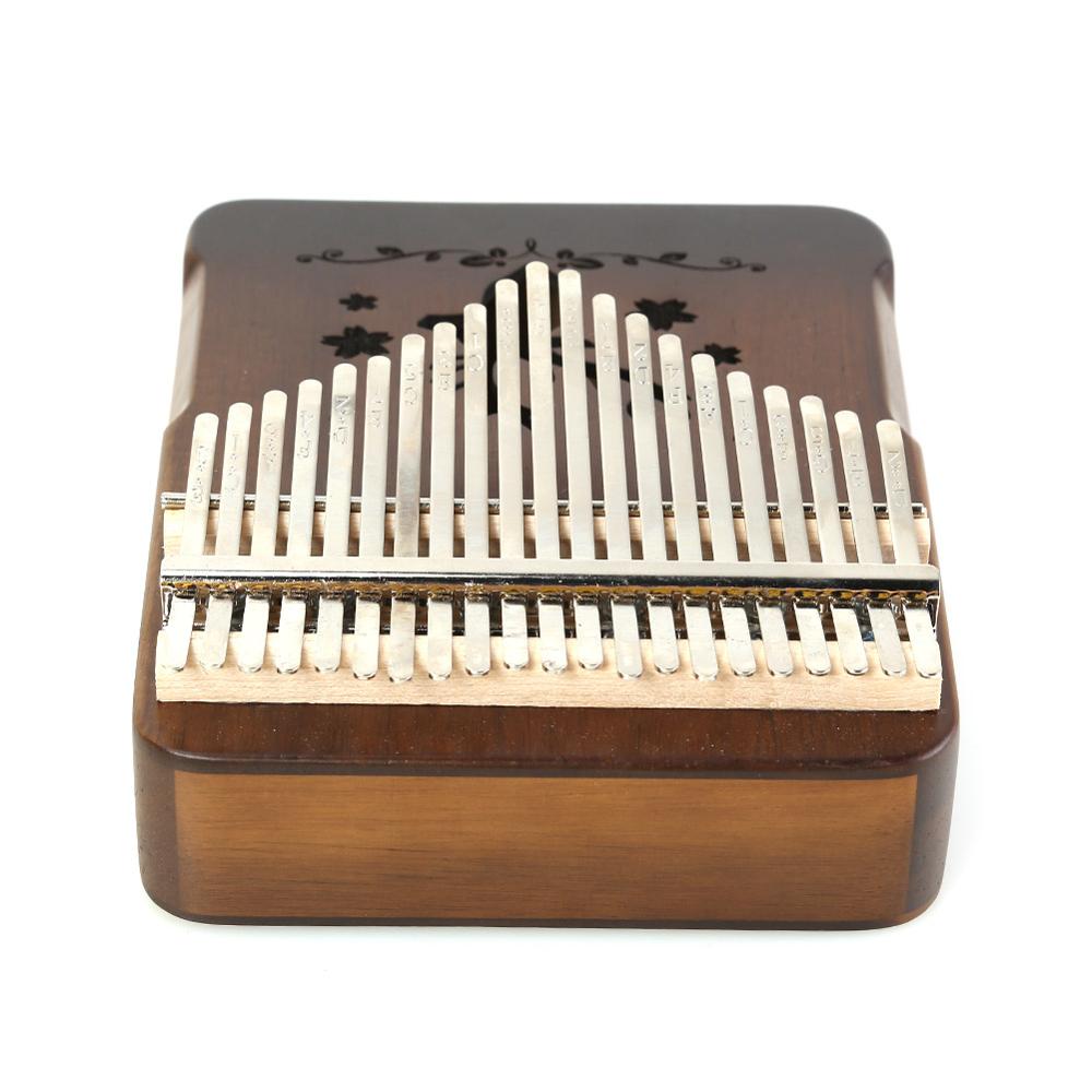 21 tasten Rentier Kalimba Instrument Akazie Daumen Finger Klavier Afrikanische Sanza Mbira mit stimmen Hammer Aufkleber für Anfänger freundlicher