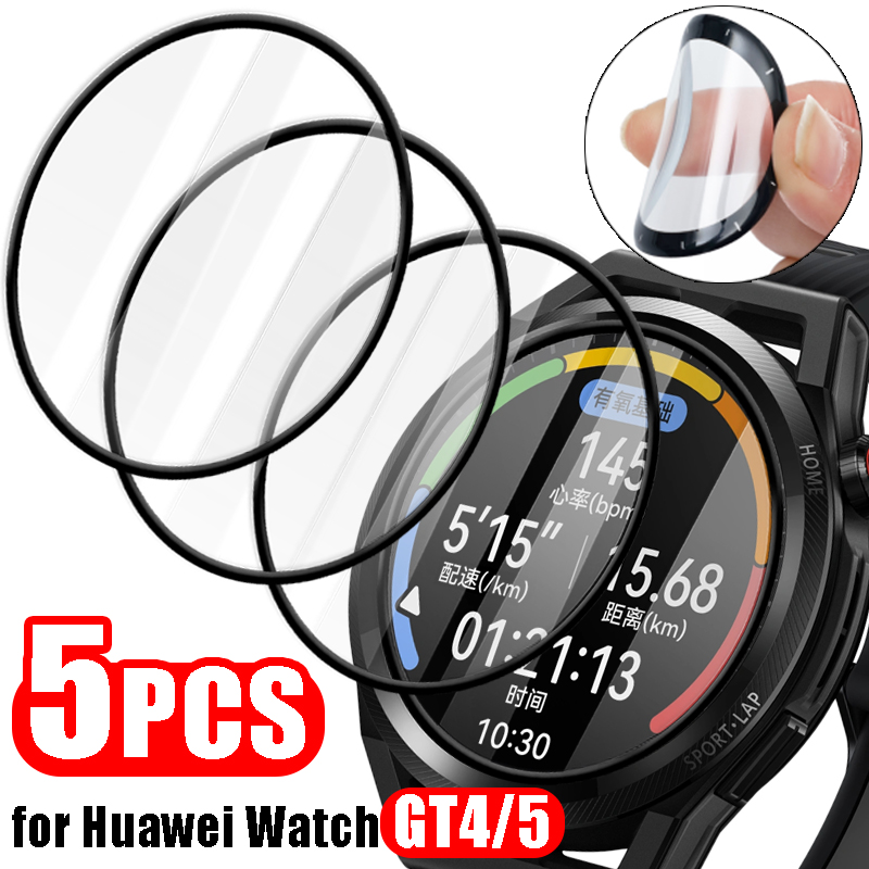 1-5Pcs Screen Protector for Huawei Watch GT4/GT5 41mm 46mm Smartwatch Soft Protective Film for Huawei Watch GT5 Not Glass Cover