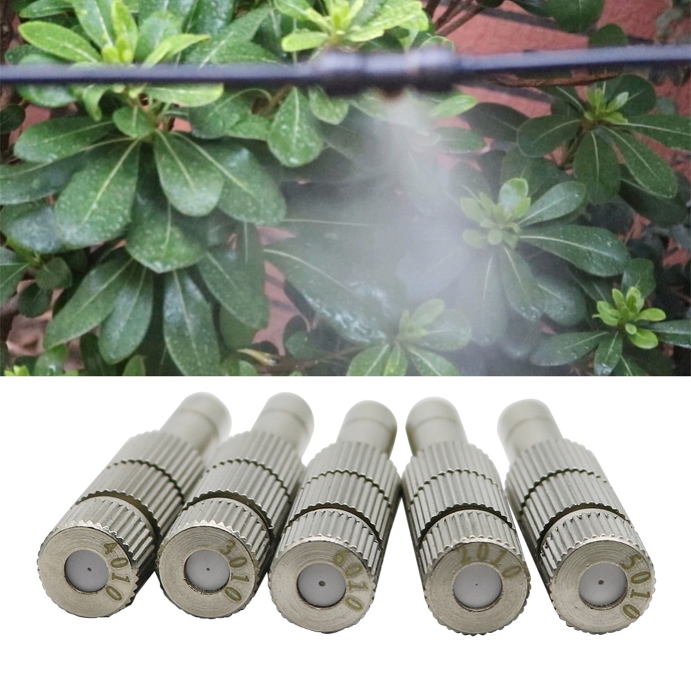 Lavtryksdugning desinfektionsmiddel spraydyse 0.2-0.6mm tågespray sprinkler have kølesprøjte med filter 20 stk