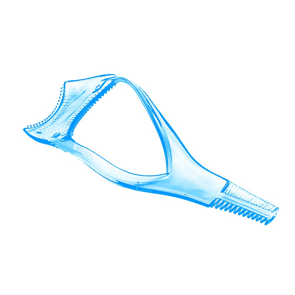 Mascara de maquillage 3 en 1, outils pour cils, bouclier de protection, bigoudi applicateur, carte de guidage de peigne, outil de maquillage, outil cosmétique de beauté: Blue