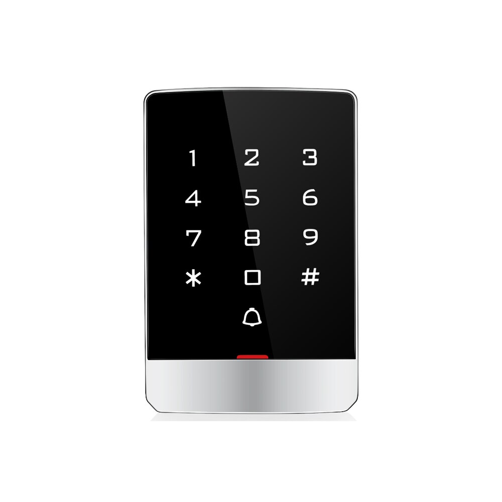WG26 Metal case Waterproof digital black Touch keypad screen RFID Standalone Access Control Keypads Support 125KHZ RFID 13.56Mhz