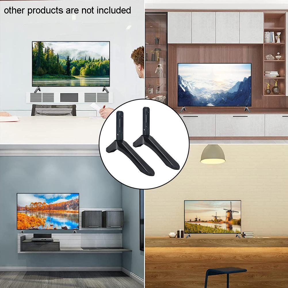2pcs Universal TV Stand Base Mount For 32-65 Inch Stand With Screw Desktop Stand TV Stand Base Place Cards Wedding