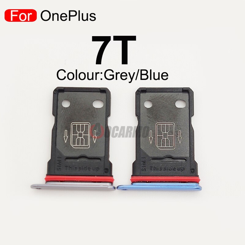 Aocarmo Single Dual SIM For OnePlus 7 Pro 7T 1+7 Nano Sim Card Holder Tray Slot Replacement Part