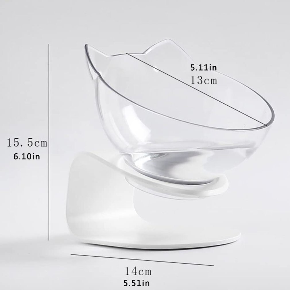 15 stopni umywalka ukośnie cięta podwójna miska miska dla psa kot domowy miska na karmę dla psa anty-wymioty Ortopedic miska dla kotów