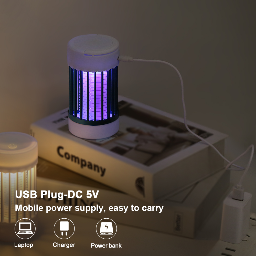 Elektrische Schok Muggen Killer Lamp UV Licht USB Anti Muggenval Voor Slaapkamer Outdoor Camping Gebruik Doodt Motten Wespen Muggen