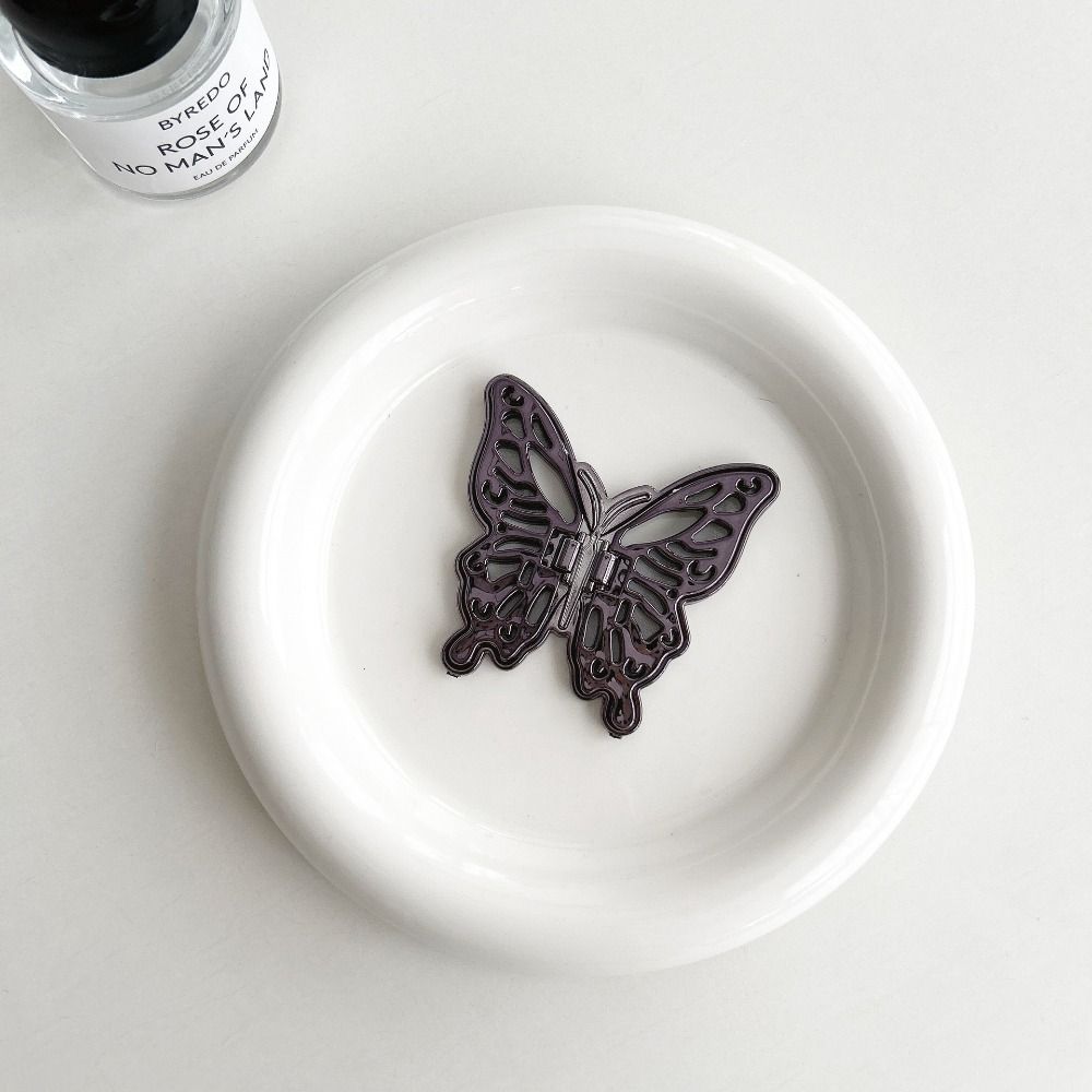 Butterfly Mini Phone Holder Foldable Accessories Phone Stand Back Adhesive Support Frame Universal: black
