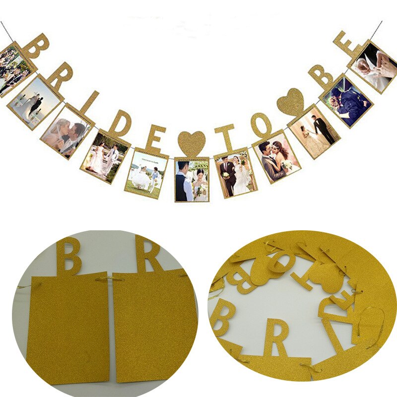 Bride To Be Photo Banner Bride Bunting For Wedding Decoration And Bridal Shower Party Supply