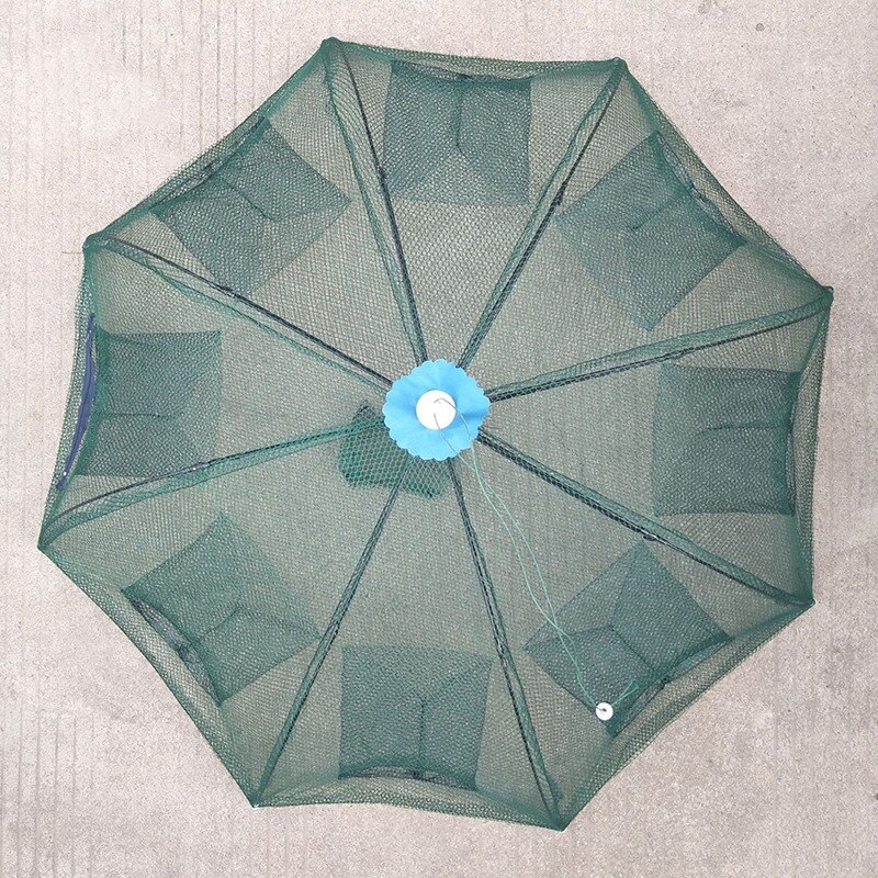 8 Hole Fishing Net Folded Portable Hexagon Fish Network Casting Nets Crayfish Shrimp Catcher Tank Trap China Cages Mesh