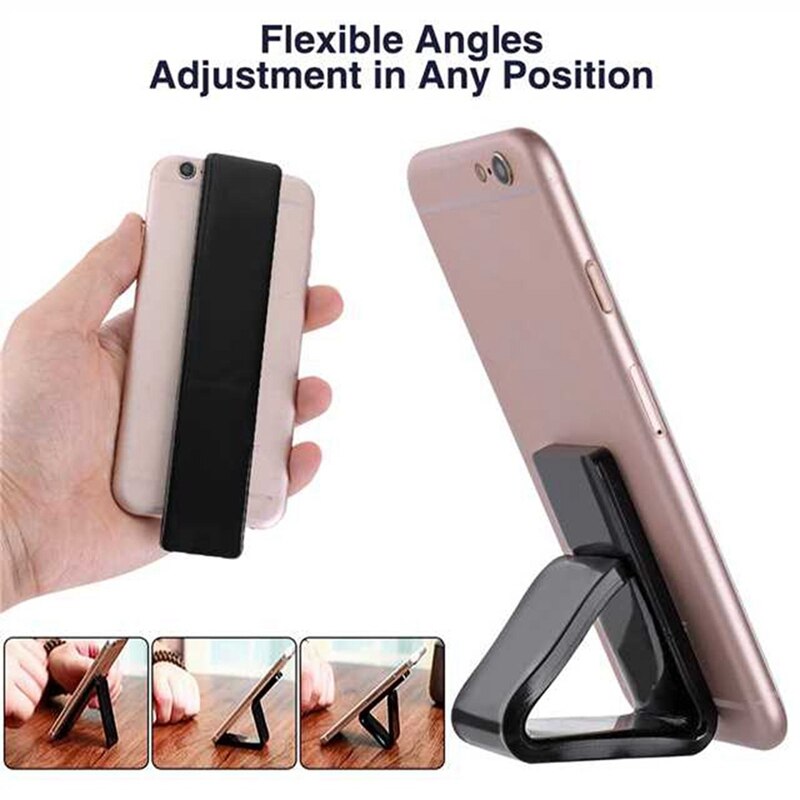 Universal Sticker No Trace Mobile Phone Holder, Cell Phone Stand Sticker, Car Mount Anti-Slip Stick to Anywhere (4Pack)