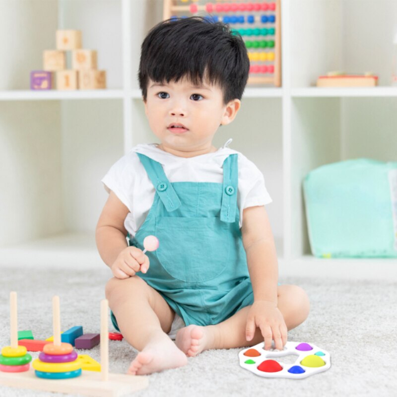 Simple Dimple Fidget Toy Sensory Toys Simple Dimple For Adults And Ki Ds, Portable Fidget Toy With Buckle Ring Stress Relief