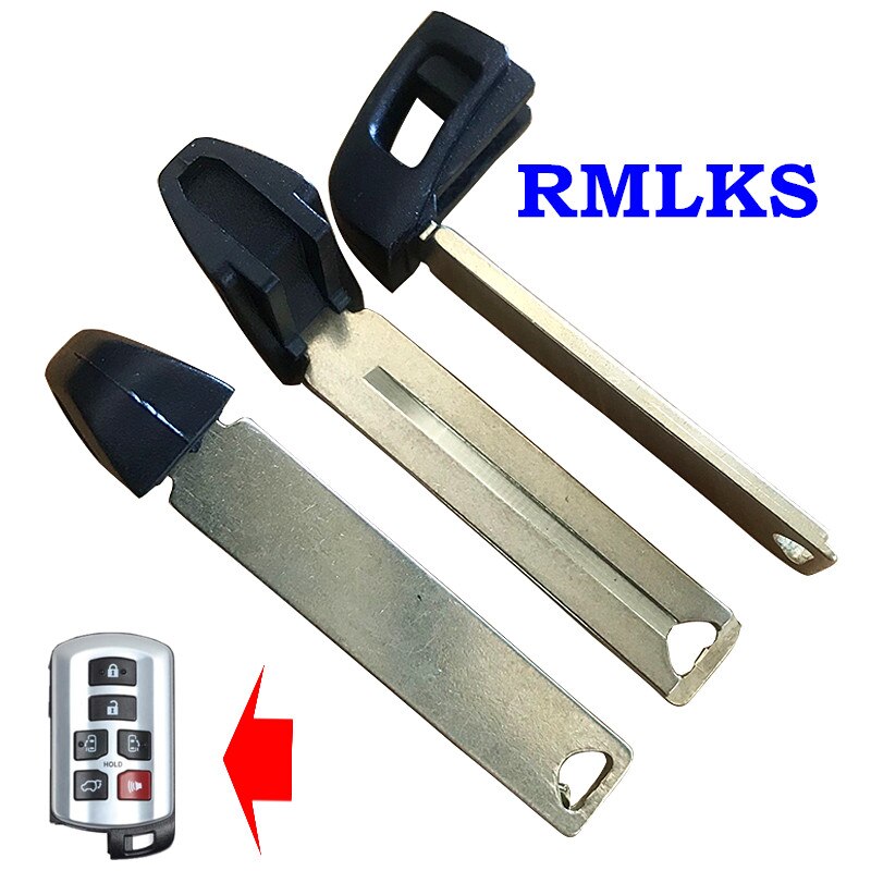 Smart Key Insert Emergency Uncut Blade Prox Smart Remote For Toyota Sienna