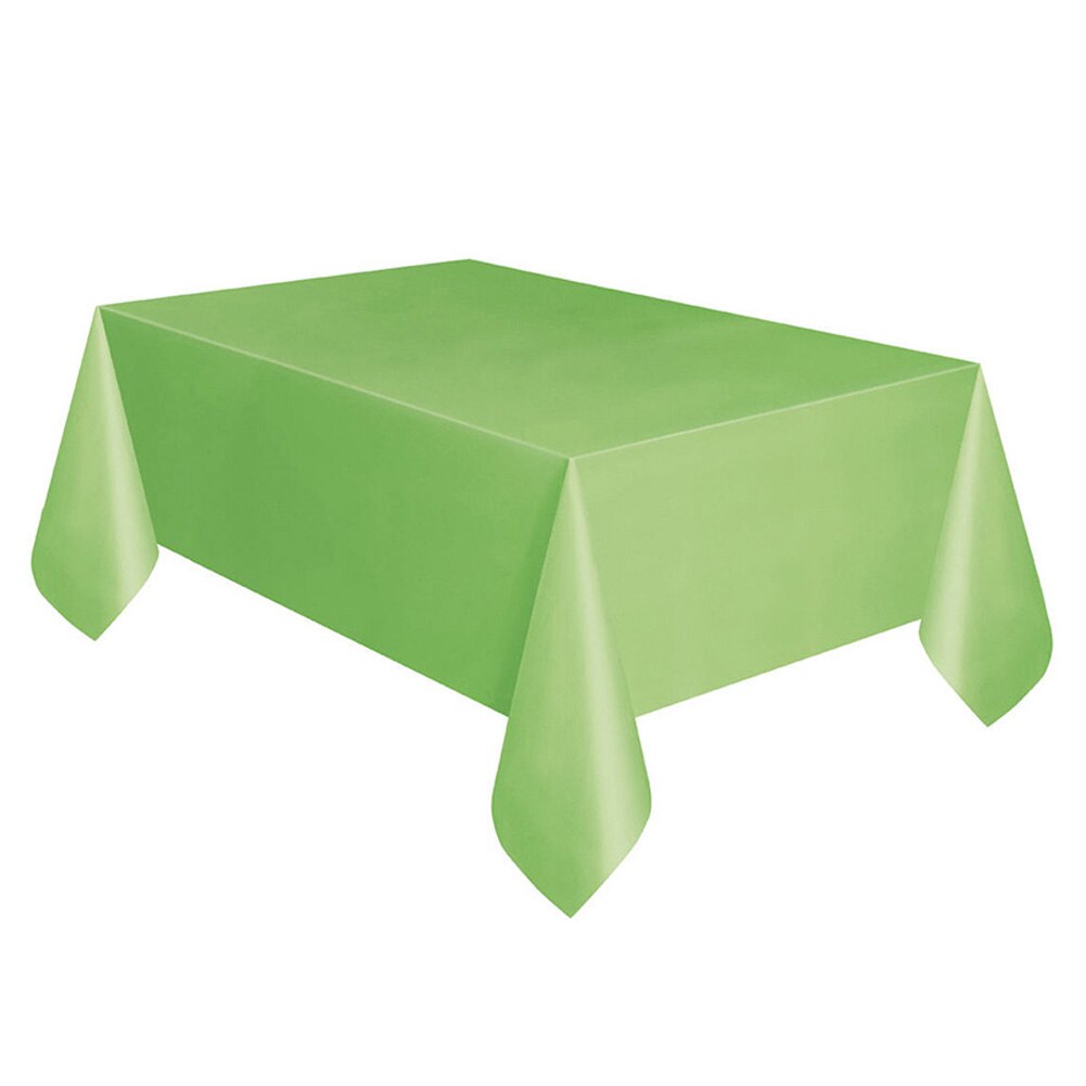 Wegwerp Tafelkleed Plastic Banket Party Rechthoek Bureau Tafel Cover 54X72 Inch P666: green