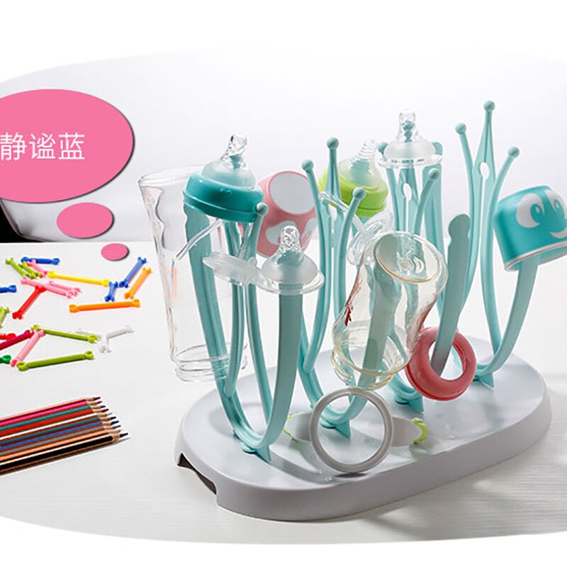 Babyflaskor torkställ kopp rengöring torktumlare dränering förvaringsställ trädform rack för babyflaskor avtagbar yhz 030: Yhz 030b