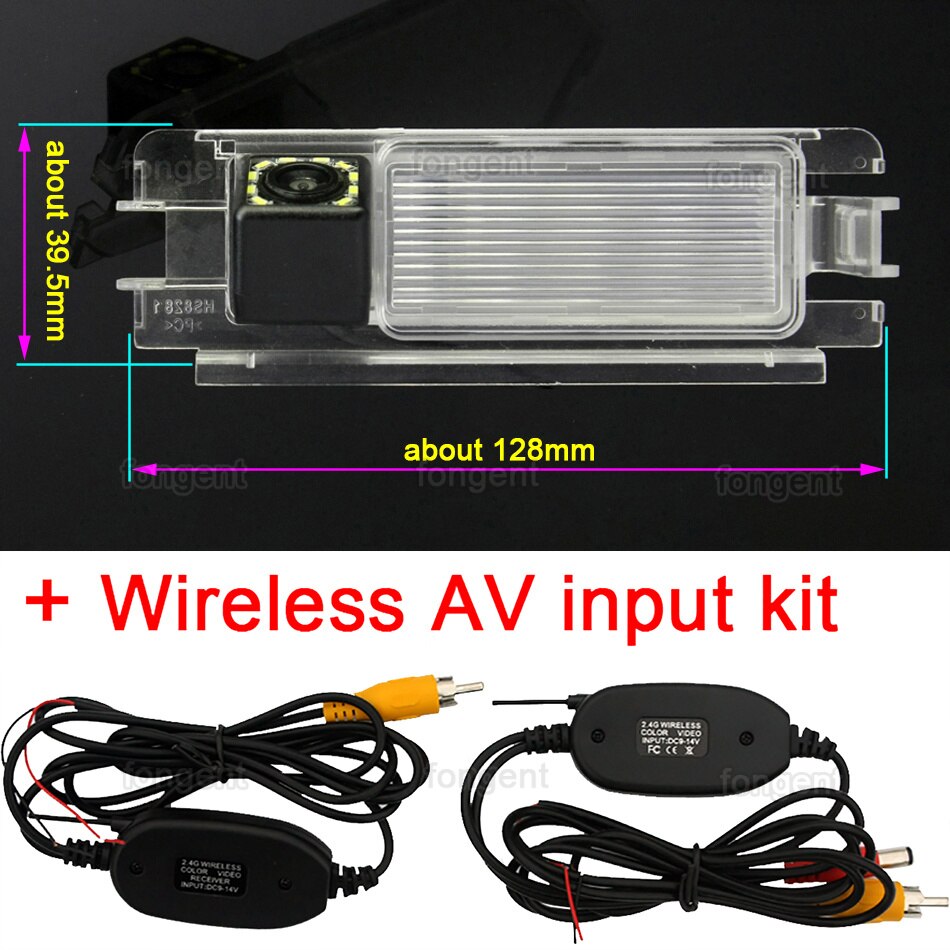 Caméra de recul pour voiture, pour Renault Pulse Clio 2 Logan steway Dacia Sandero Logan 1 2 2005 - 11: 12led Wireless