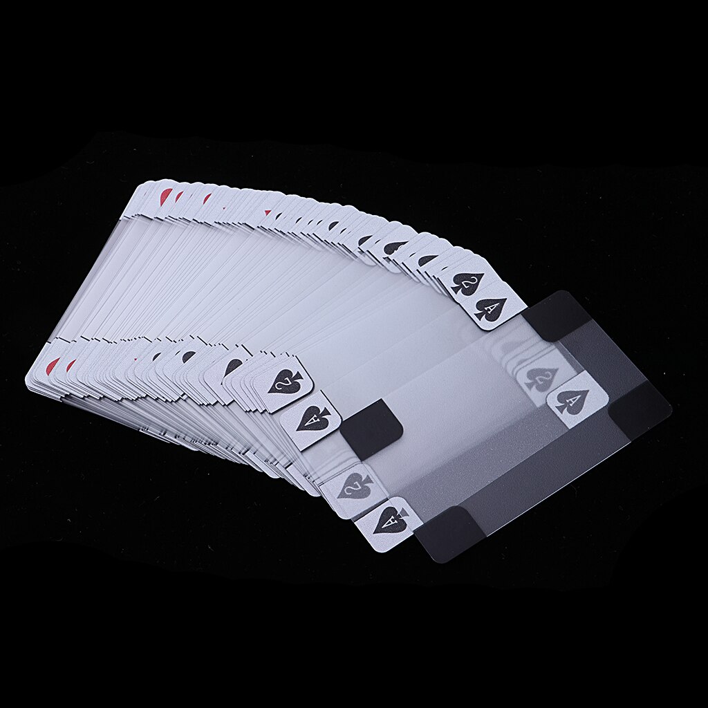 Klub casino spillekort spil accs pvc vandtæt 54 pokerkort genanvendelige
