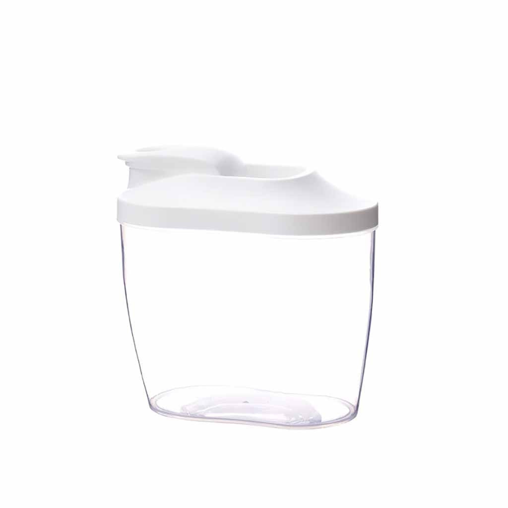 Dispensador de cereales de plástico apilable para cocina, recipiente para granos de comida, tanque de almacenamiento de cereales de grano, Snacks, bote de almacenamiento de productos secos: B