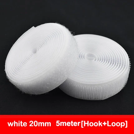 Bande de fixation Non adhésive noire et blanche, 5 mètres/lot, 16-100mm, bande à crochet et boucle, sans colle, accessoires de couture, ruban magique: Laiton antique