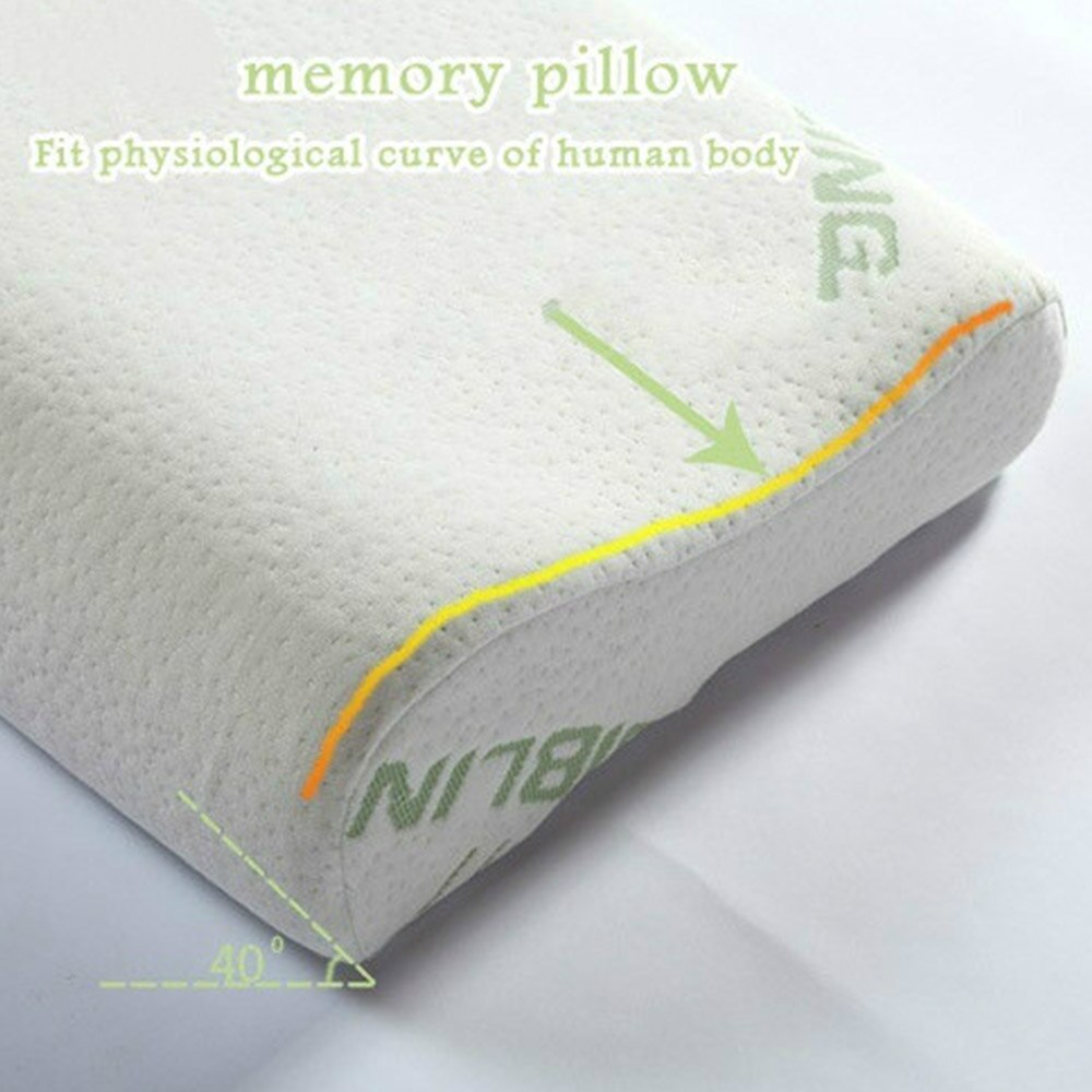 Memory Foam Gezonde Bamboevezel Kindje Kussen Orthopedische Cervicale Anti Mijt Kind Nekkussen Voor Kinderen Slapen 40x2 5/50x30cm