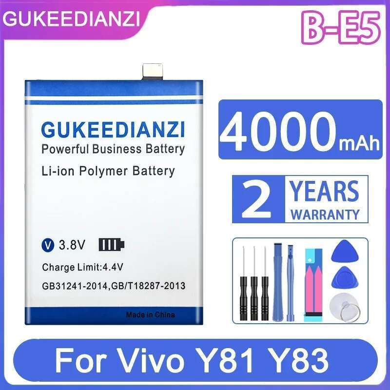 B-E5 High Compatibility For Vivo Y81 Y83 1802 1808 Y81S Y83A Y1732T V1732A 4000Mah Mobile Phone Battery
