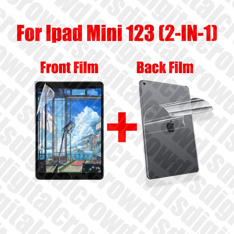 Paper Like Screen Protector For Ipad Pro 11 Mini 5 Air 3 1 2 4 Gen Ipad Accessories 10.2 12.9 9.7 10.5 Film No Glass: For mini 123  2-IN-1