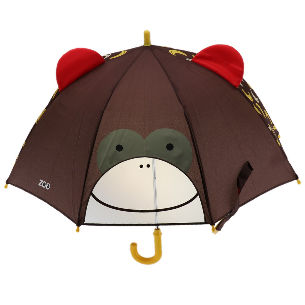 Lovely Cartoon 3D Animal Children Umbrella for Kids Students Cute Umbrella: Monkey