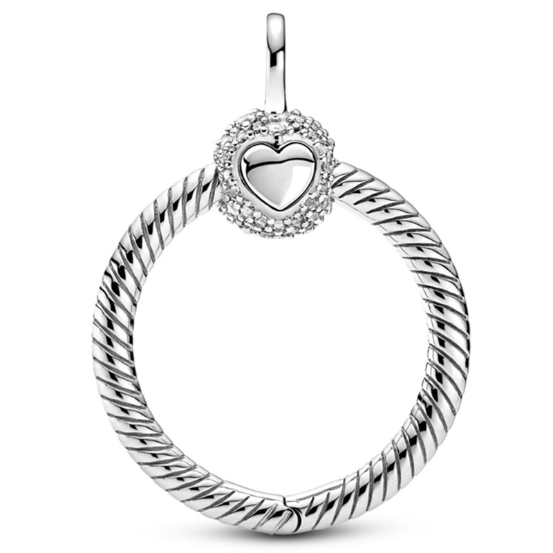 Rose Momente Kleine Pflastern Krone O &Ampere; Herz Mit Kristall Anhänger Perle 925 Sterling Silber Charme passen Europa Armbinde Diy schmuck: 1