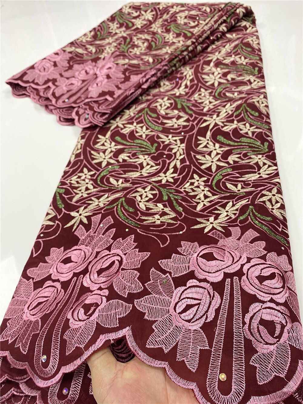 Tela de encaje africano de gasa suiza, encaje de ,... – Grandado, image size:1000x1333